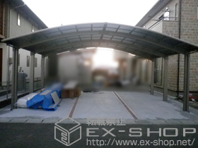 のカーポート リベルポートシグマIII 1500 3台用 標準後枠 積雪〜50cm対応 施工例