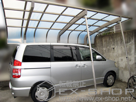 のカーポート テールポートシグマIII 1500 積雪〜50cm対応+着脱式サポート（1本入り） 施工例