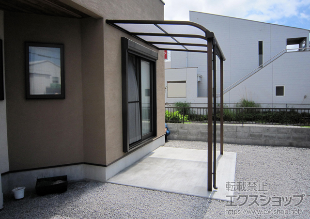のテラス屋根 プレシオステラス R型 テラスタイプ 単体 積雪〜20cm対応 施工例