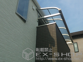 のバルコニー・ベランダ屋根 ヴェクターテラス R型 ルーフタイプ 単体 積雪〜20cm対応 施工例