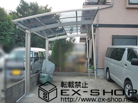 のカーポート プレシオスポート 積雪〜20cm対応＋着脱式補助柱 2本入×1 施工例