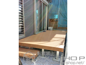 のウッドデッキ リウッドデッキ 200+独立式リウッドステップ2型 施工例