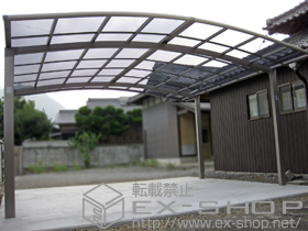 のカーポート カーブポートシグマIII ワイド 積雪〜20cm対応 施工例