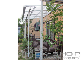 のテラス屋根 ライザーテラスII F型 テラスタイプ 単体 積雪〜20cm対応 施工例