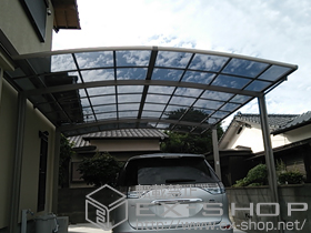 のカーポート カーブポートシグマIII ワイド 積雪〜20cm対応 施工例