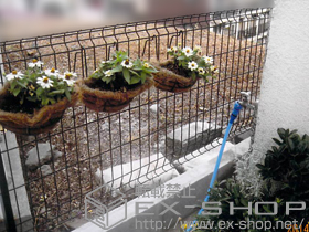 のフェンス・柵 イーネットフェンス2F型 自由柱施工 施工例