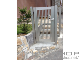 の門扉 エクスライン門扉13型 片開き　門柱使用 施工例