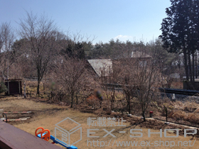 のフェンス・柵 メッシュフェンスG10-R　フリー支柱タイプ 施工例