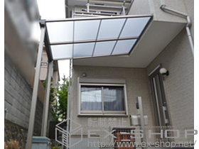 のテラス屋根 ライザーテラスII F型 テラスタイプ 単体 積雪〜20cm対応 施工例