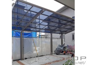 のカーポート カーブポートシグマIII 延長 積雪〜20cm対応+着脱式サポー+屋根材ホルダー 施工例