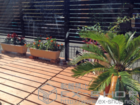 のフェンス・柵 プレスタフェンス7Y型  多段柱仕様(1段) 施工例