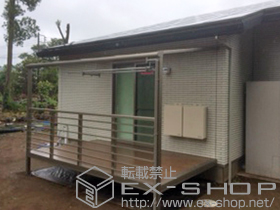 のテラス囲い・サンルーム ほせるんですII F型 オープンタイプ 積雪〜20cm対応+吊り下げ物干し 標準 2本入×1 施工例