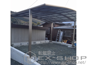 のカーポート カーブポートシグマIII ワイド 積雪〜20cm対応＋シャイングレー 施工例