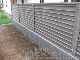 のフェンス・柵 めかくし塀V型 通風 高尺タイプ 施工例