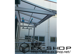 のバルコニー・ベランダ屋根 ライザーテラスII F型 ルーフタイプ 単体 積雪〜20cm対応 施工例