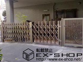 のカーゲート アルシャインHG ノンキャスター 両開き親子 (170+300)W 施工例