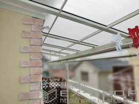 のバルコニー・ベランダ屋根 パワーアルファ F型 屋根タイプ 単体 積雪〜30cm対応 施工例