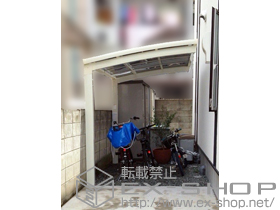 のサイクルポート・駐輪場 カーブポートシグマIII ミニ 積雪〜20cm対応 施工例