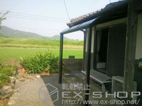 のテラス屋根 プレシオステラス R型 テラスタイプ 単体 積雪〜20cm対応 施工例