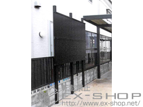 のフェンス・柵 プレスタフェンス 6型 たて目隠し 多段柱 施工例