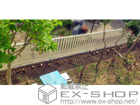 のフェンス・柵 ハイミレーヌR4型フェンス フリーポールタイプ 施工例