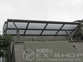 のバルコニー・ベランダ屋根 ライザーテラスII F型 屋根タイプ 単体 積雪〜20cm対応 施工例