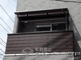 のバルコニー・ベランダ屋根 ライザーテラスII F型 屋根タイプ 単体 積雪〜20cm対応 施工例