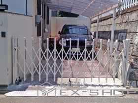 のカーゲート アルシャインII M型 Aタイプ ノンレール 片開き 310S 施工例