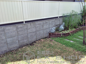 のフェンス・柵 ハイミレーヌR6型フェンス 間仕切り仕様 施工例