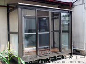 のテラス囲い・サンルーム ほせるんですII F型 床納まり(ランマ無し) 積雪〜20cm対応 施工例