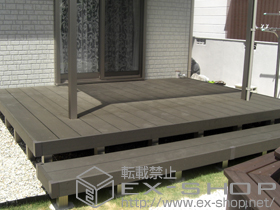 のウッドデッキ リウッドデッキ 200+段床 1段(正面タイプ) 施工例