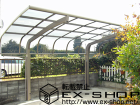 のカーポート テールポートシグマIII 積雪〜20cm対応＋着脱式サポート（1本入り2セット） 施工例