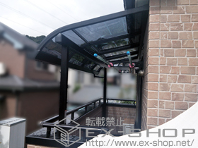 のバルコニー・ベランダ屋根 ライザーテラスII R型 屋根タイプ 単体 積雪〜20cm対応 施工例