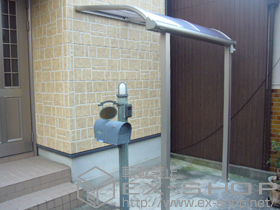 のテラス屋根 プレシオステラス R型 テラスタイプ 単体 積雪〜20cm対応 施工例