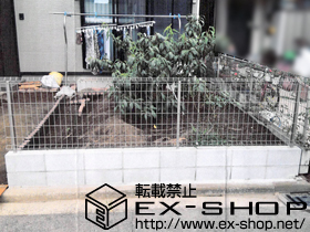 のフェンス・柵 イーネットフェンス1F型 自由柱タイプ 施工例