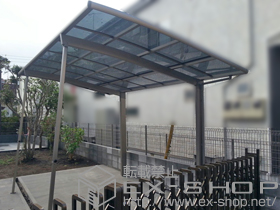 のカーポート カーブポートシグマIII 積雪〜20cm対応+ 着脱式サポート（1本入り） 施工例