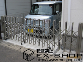 のカーゲート レイオス1型 ノンレール 片開き 34S 施工例