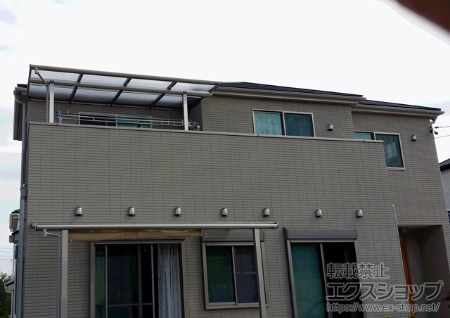 のバルコニー・ベランダ屋根 ヴェクターテラス F型 屋根タイプ 単体 積雪〜20cm対応 施工例