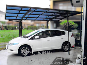 のカーポート レイナポートグラン　積雪〜20cm対応+着脱式サポート(2本入り) 施工例