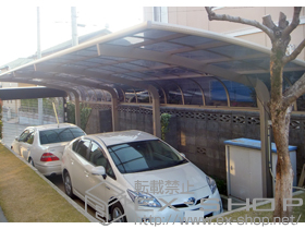 のカーポート テールポートシグマIII 縦連棟 積雪〜20cm対応 施工例