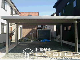 のカーポート テリオスポートIII 3000 2台用 角柱4本仕様 積雪〜100cm対応 施工例