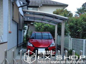 のカーポート レイナポートグラン　積雪〜20cm対応＋着脱式サポート 標準・ハイルーフ兼用 2本入り×1 施工例