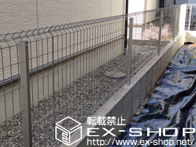 のフェンス・柵 イーネットフェンス1F型 自由柱タイプ 施工例