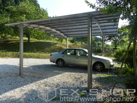 のカーポート カーブポートシグマIII ワイド 積雪〜20cm対応 施工例