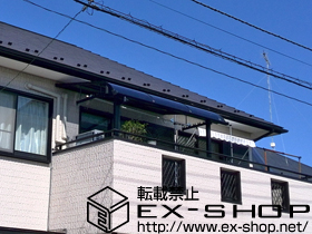 のバルコニー・ベランダ屋根 ライザーテラスII R型 1500 屋根タイプ 単体 積雪〜50cm対応 施工例