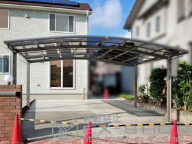 のカーポート カーブポートシグマIII ワイド 積雪〜20cm対応 施工例