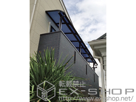 のバルコニー・ベランダ屋根 プレシオステラス R型 屋根タイプ 連棟 積雪〜20cm対応 施工例