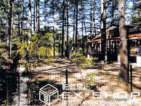 のフェンス・柵 イーネットフェンス1F型 自由柱 施工例