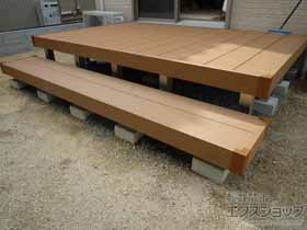 のウッドデッキ リウッドデッキ 200+ 段床 1段(正面タイプ) 施工例