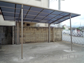 のカーポート カーブポートシグマIII 耐風圧強度仕様 積雪〜30cm対応 施工例